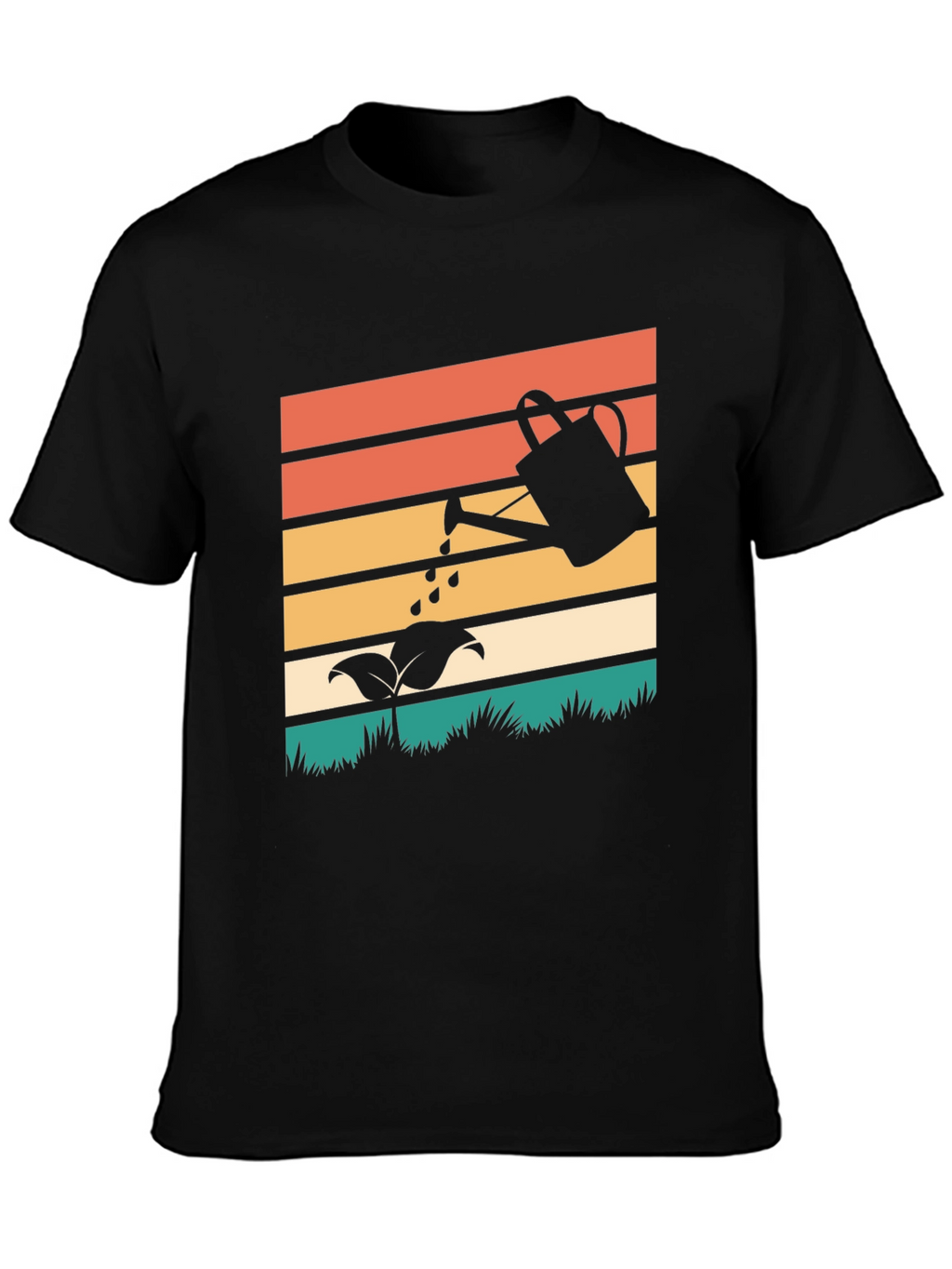 Retro Gardening T-Shirt - Plant Watering Design