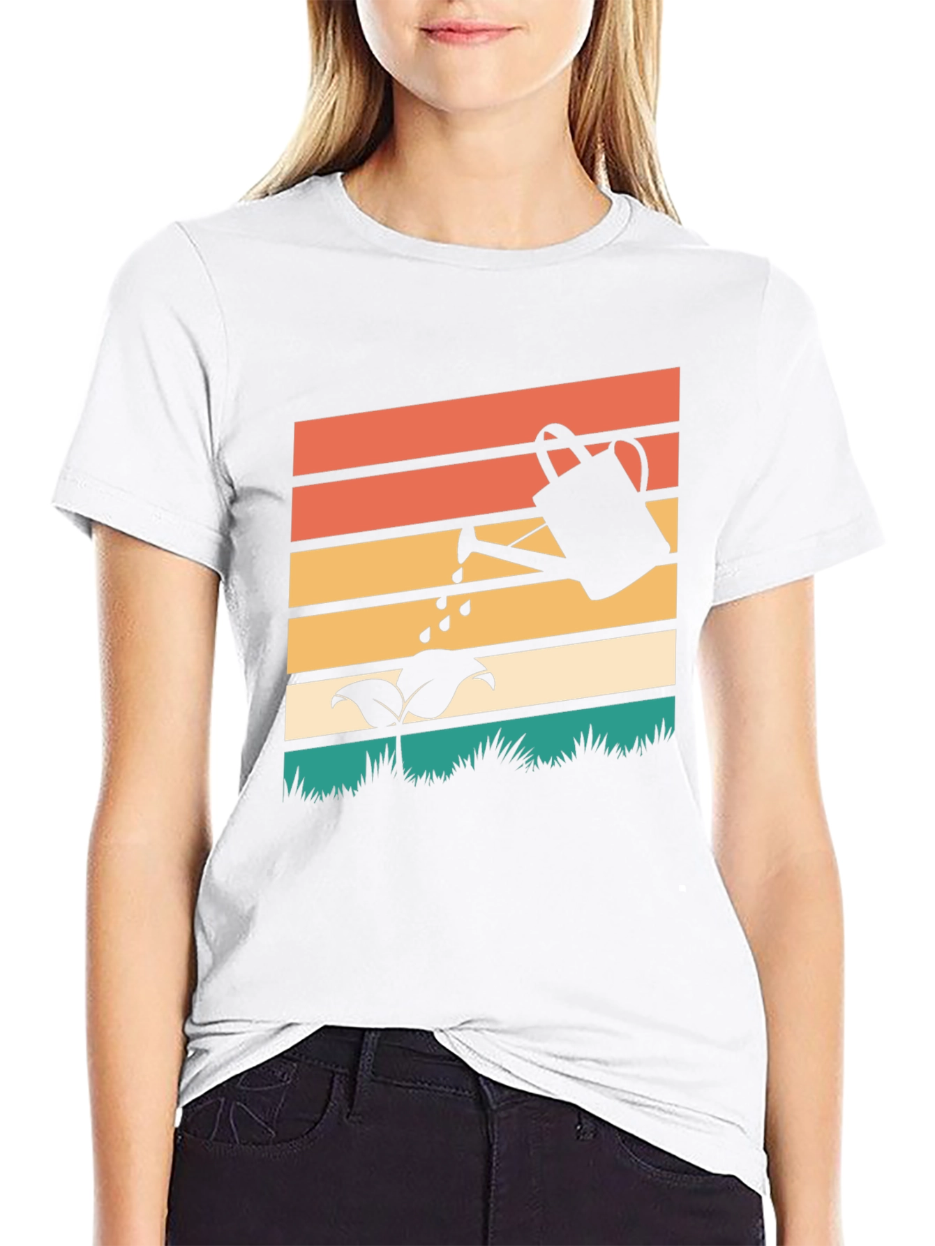 Retro Gardening T-Shirt - Plant Watering Design