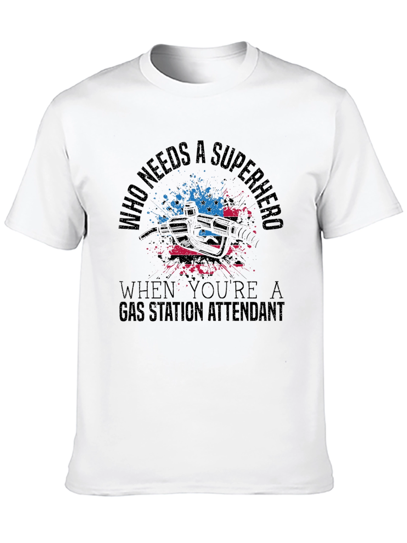 Gas Station Attendant Superhero T-Shirt