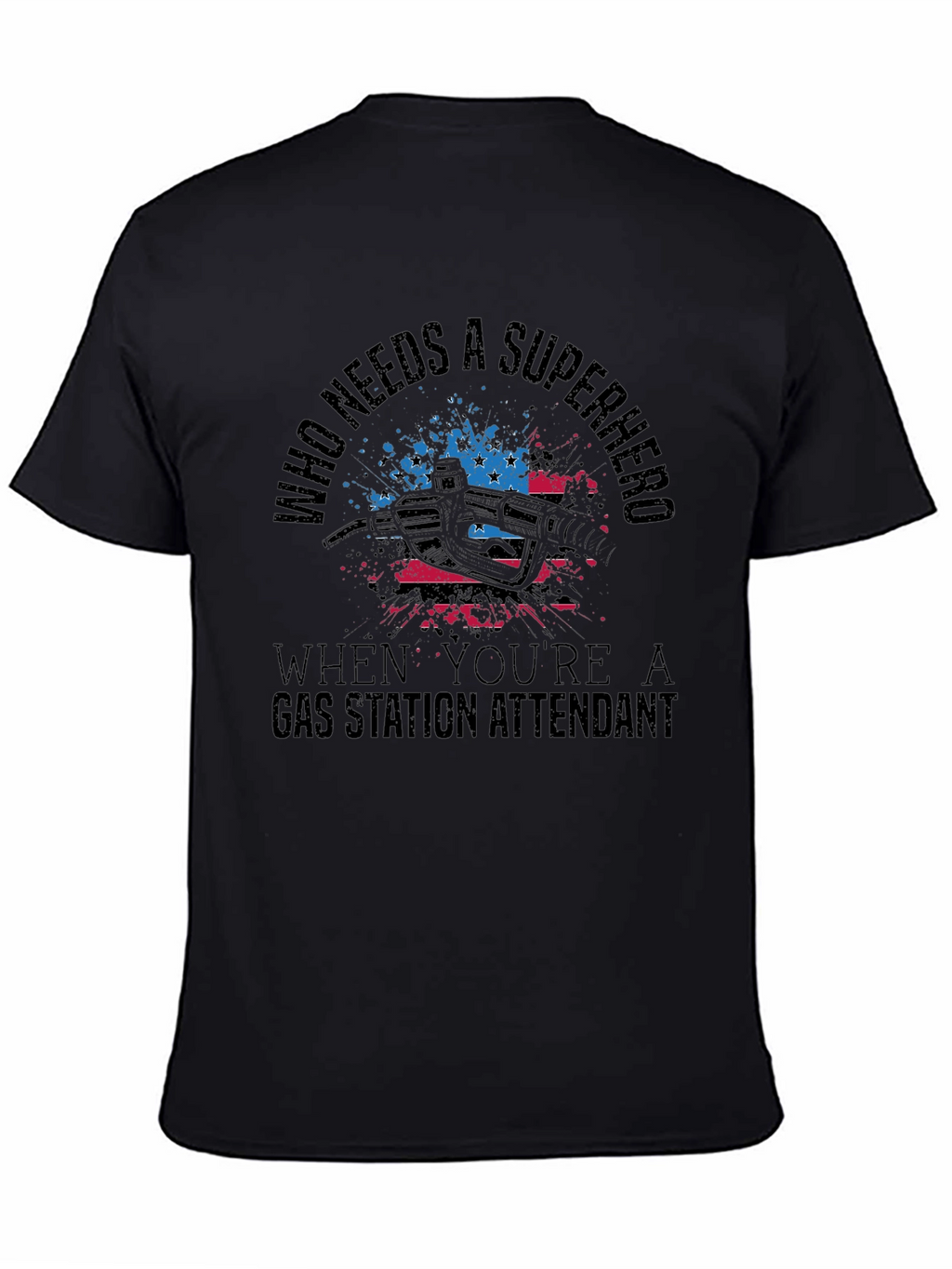 Gas Station Attendant Superhero T-Shirt