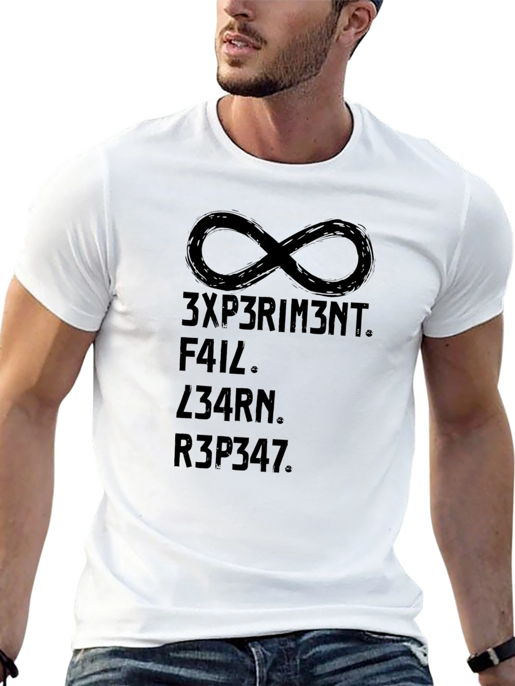Experiment Fail Learn Repeat Infinity Symbol T-Shirt