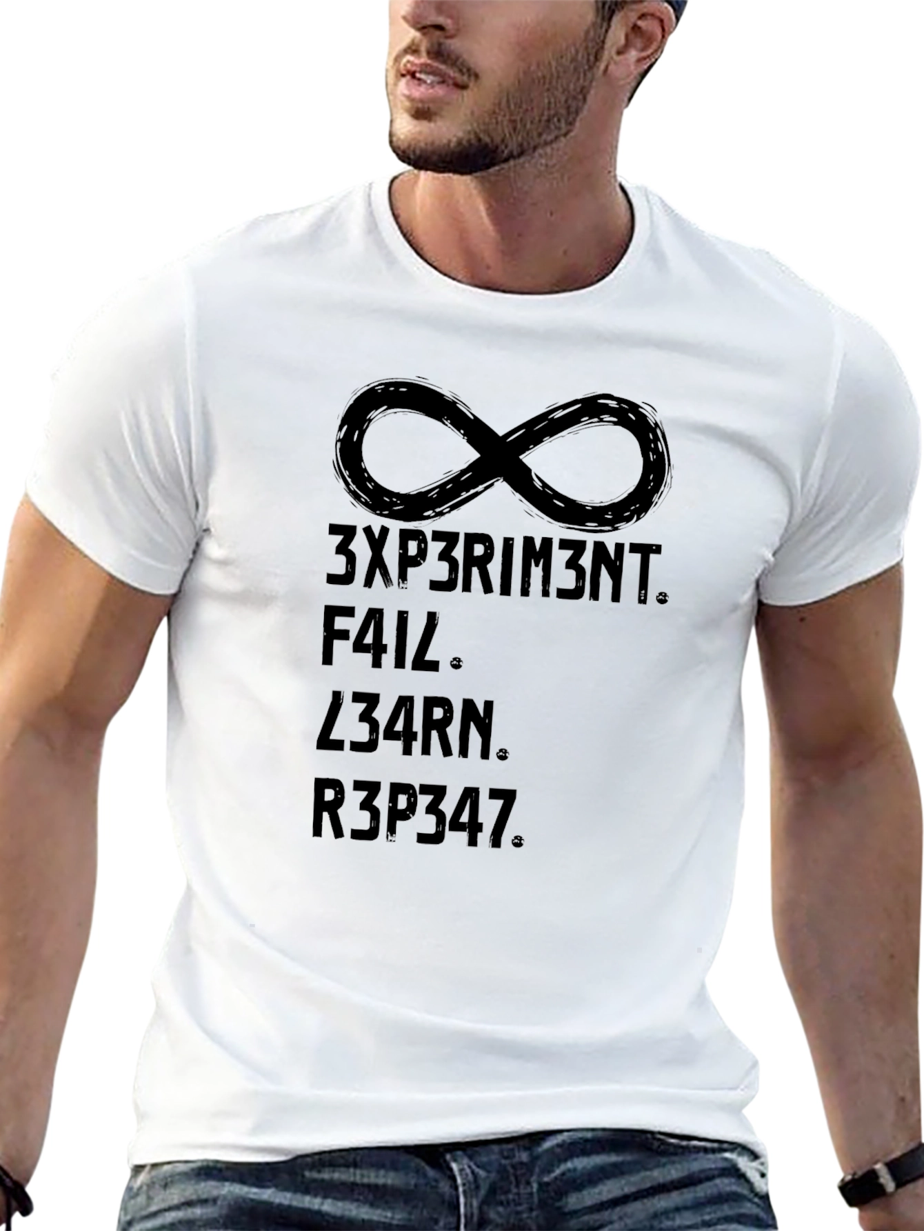 Experiment Fail Learn Repeat Infinity Symbol T-Shirt