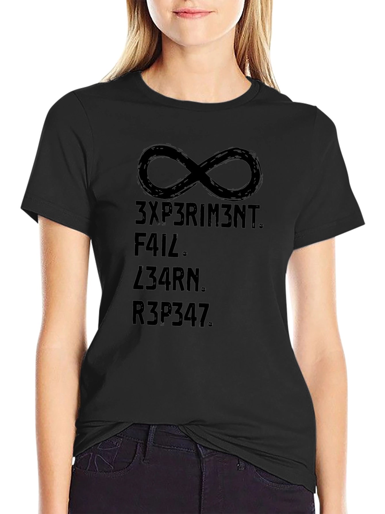 Experiment Fail Learn Repeat Infinity Symbol T-Shirt