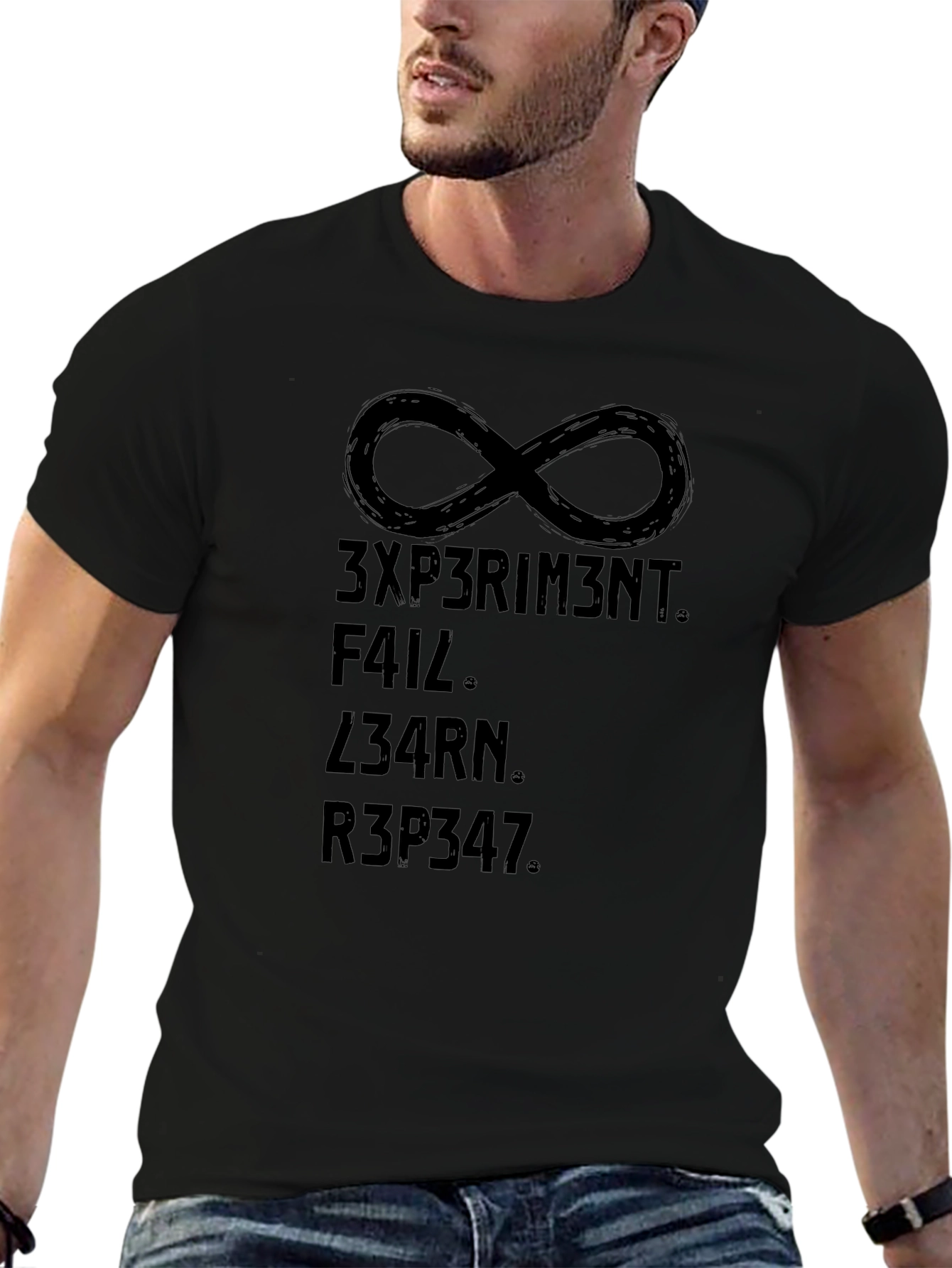 Experiment Fail Learn Repeat Infinity Symbol T-Shirt