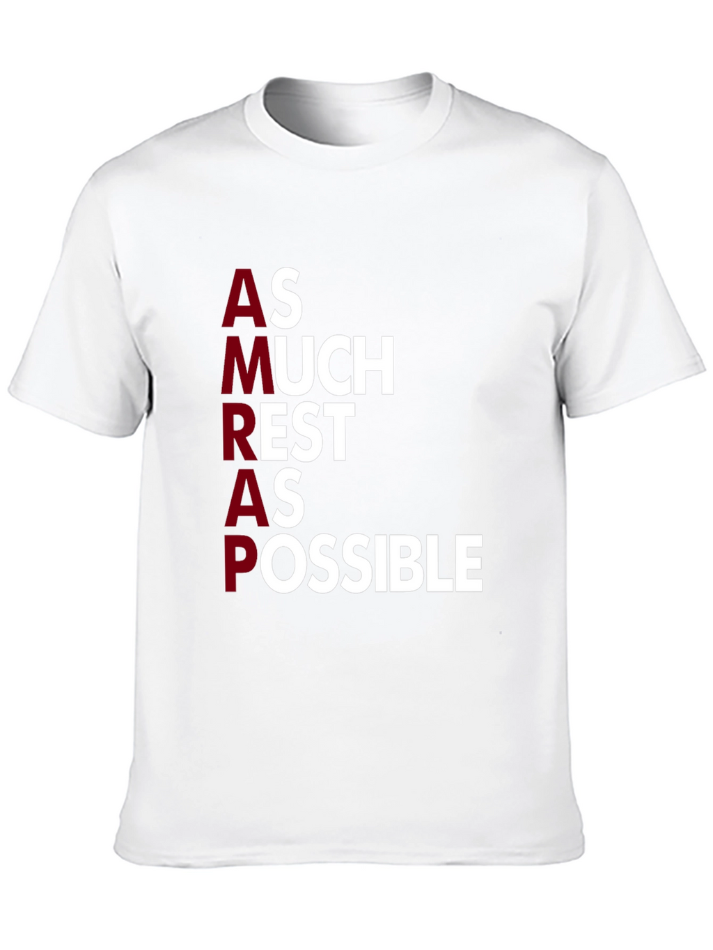 AMRAP As Much Rest As Possible Graphic Tee