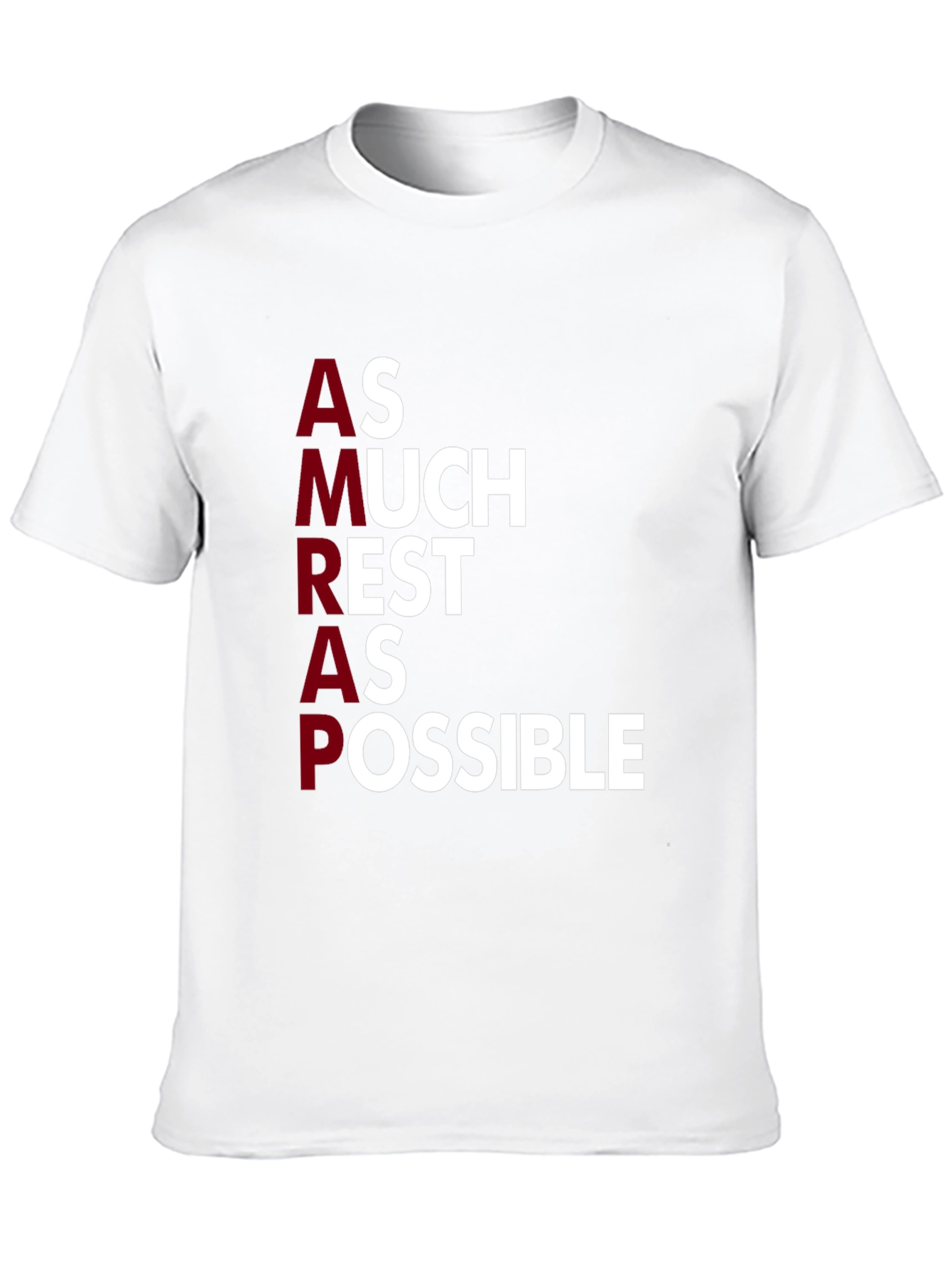 AMRAP As Much Rest As Possible Graphic Tee