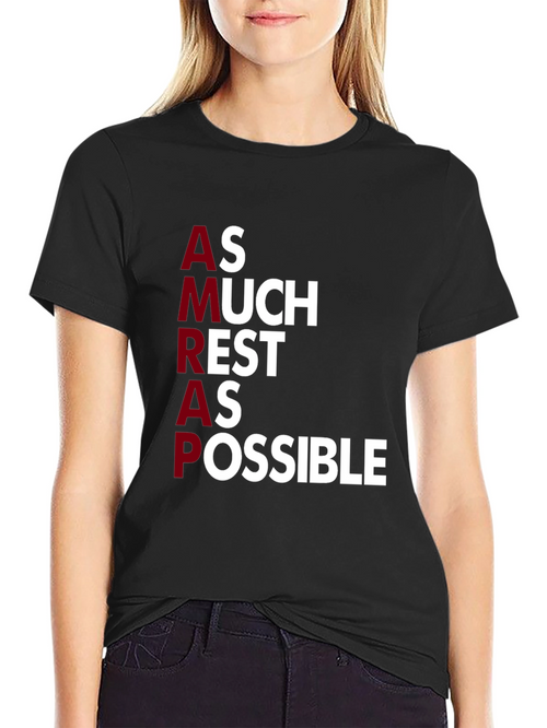 AMRAP As Much Rest As Possible Graphic Tee