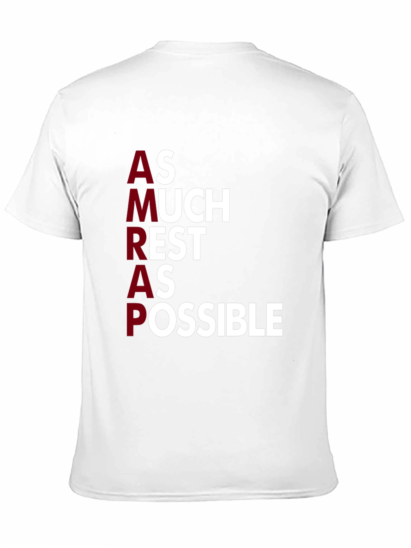 AMRAP As Much Rest As Possible Graphic Tee