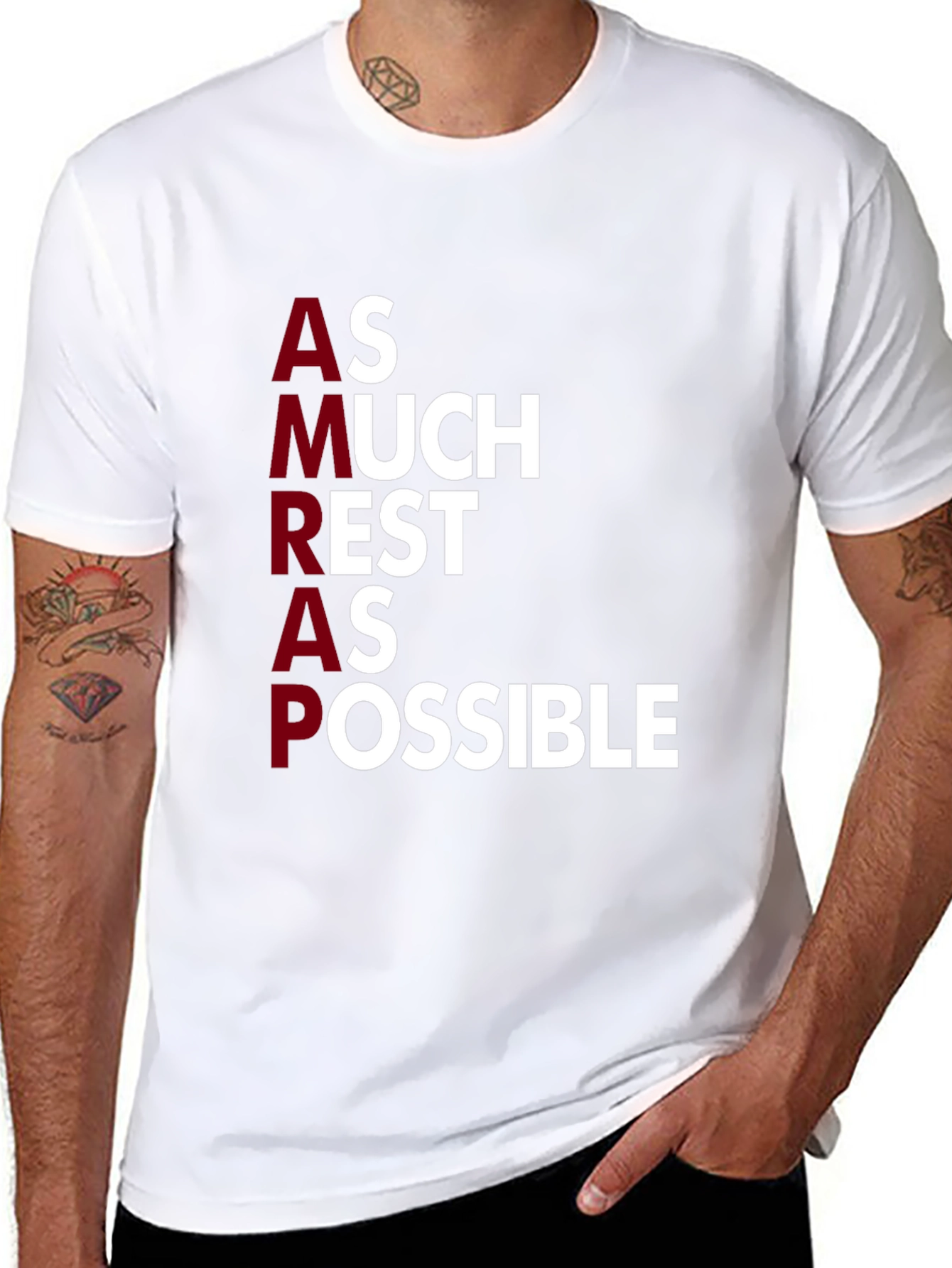 AMRAP As Much Rest As Possible Graphic Tee