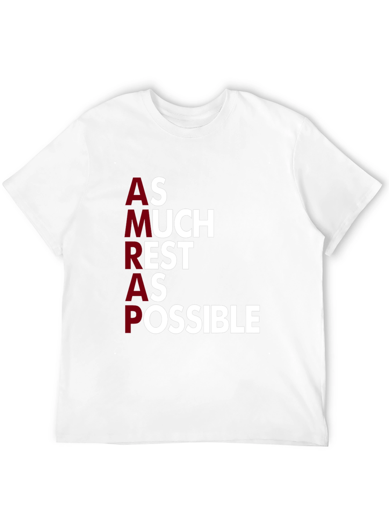 AMRAP As Much Rest As Possible Graphic Tee
