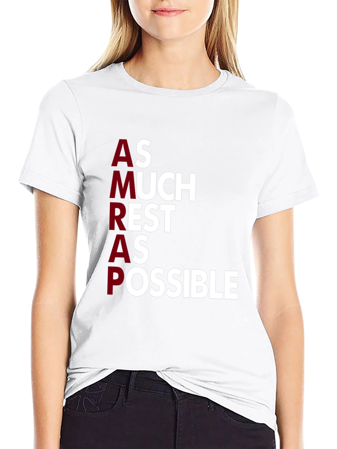 AMRAP As Much Rest As Possible Graphic Tee