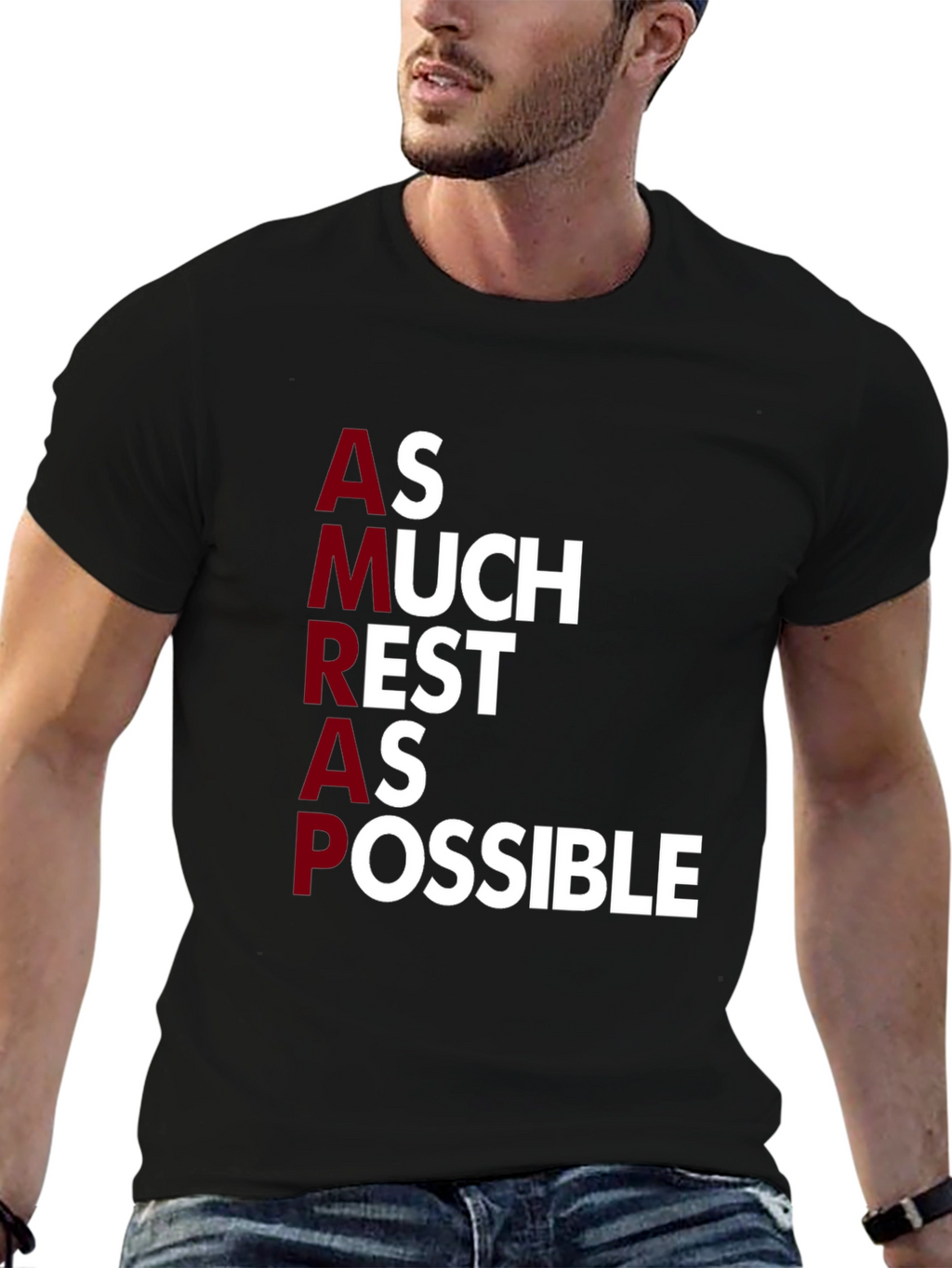 AMRAP As Much Rest As Possible Graphic Tee