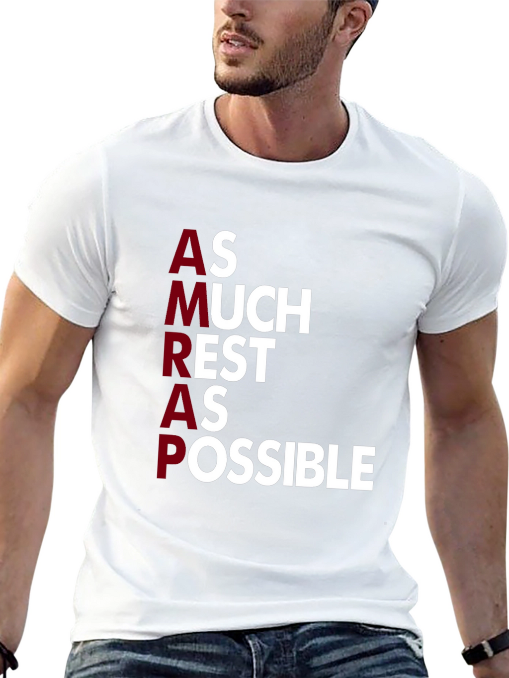 AMRAP As Much Rest As Possible Graphic Tee