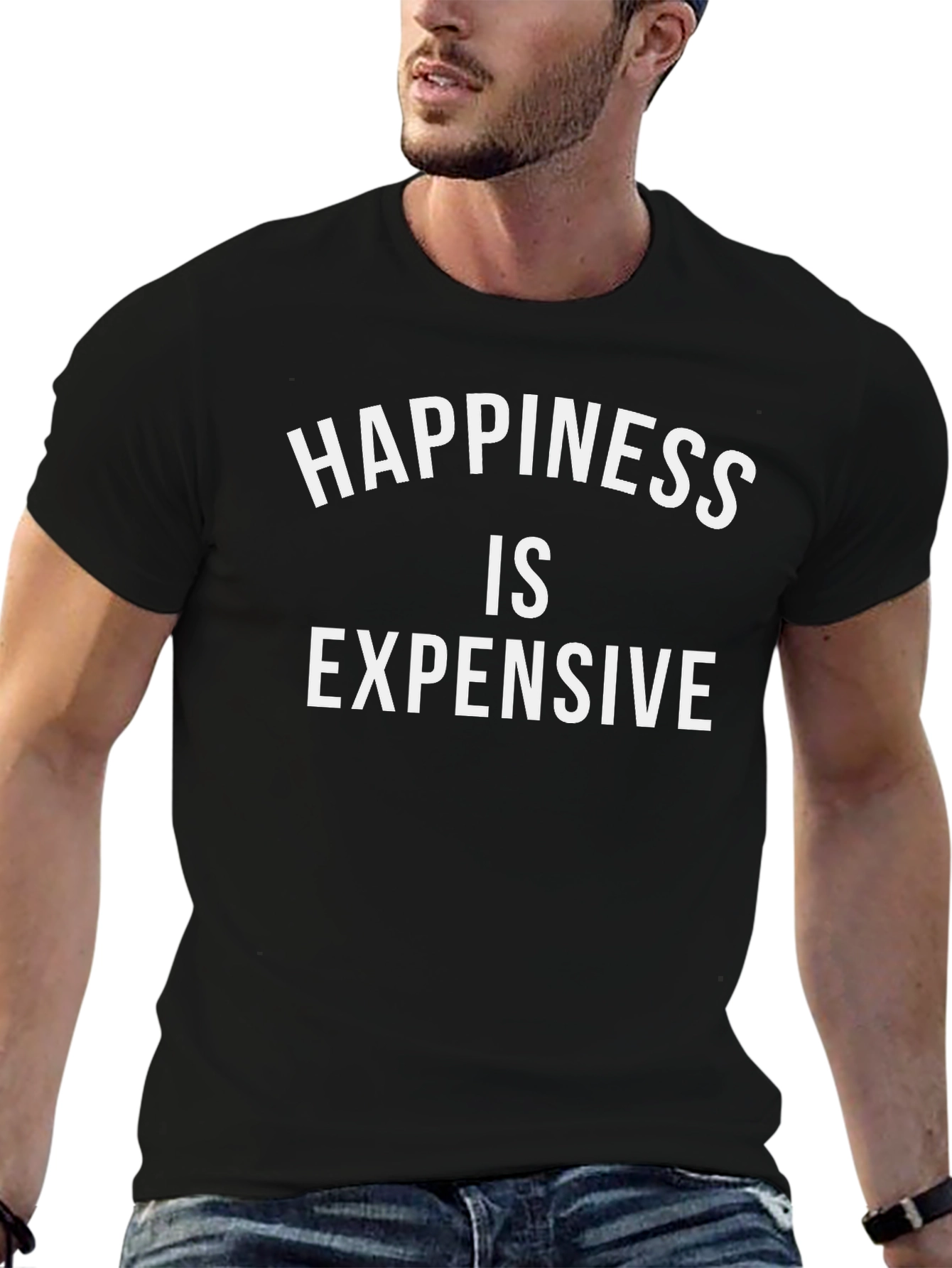 Happiness Is Expensive Black T-Shirt