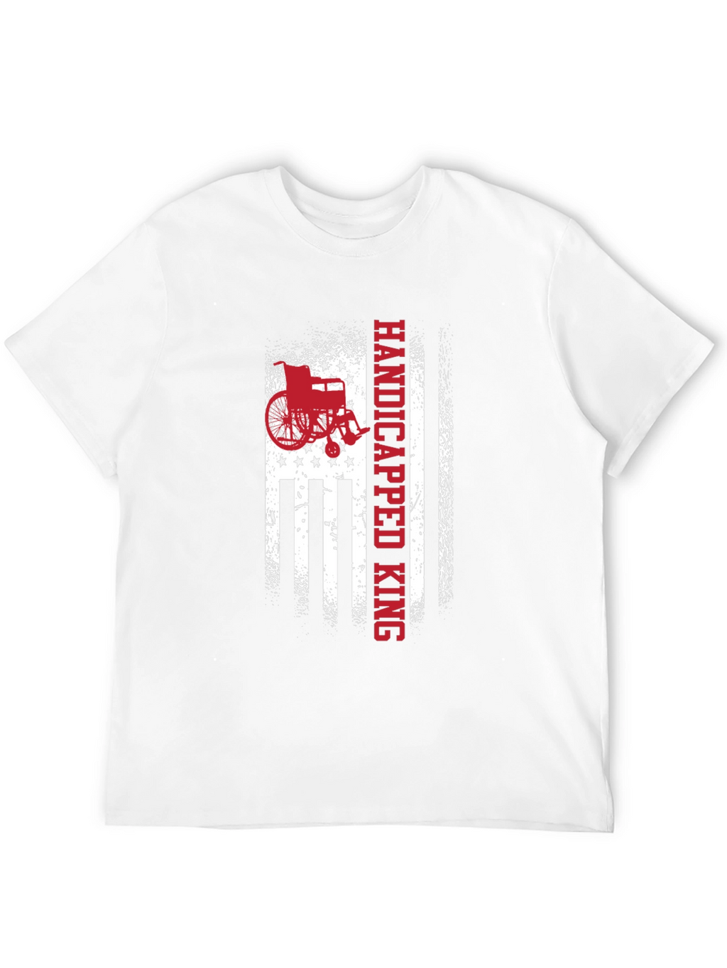 Handicapped King American Flag Graphic Tee