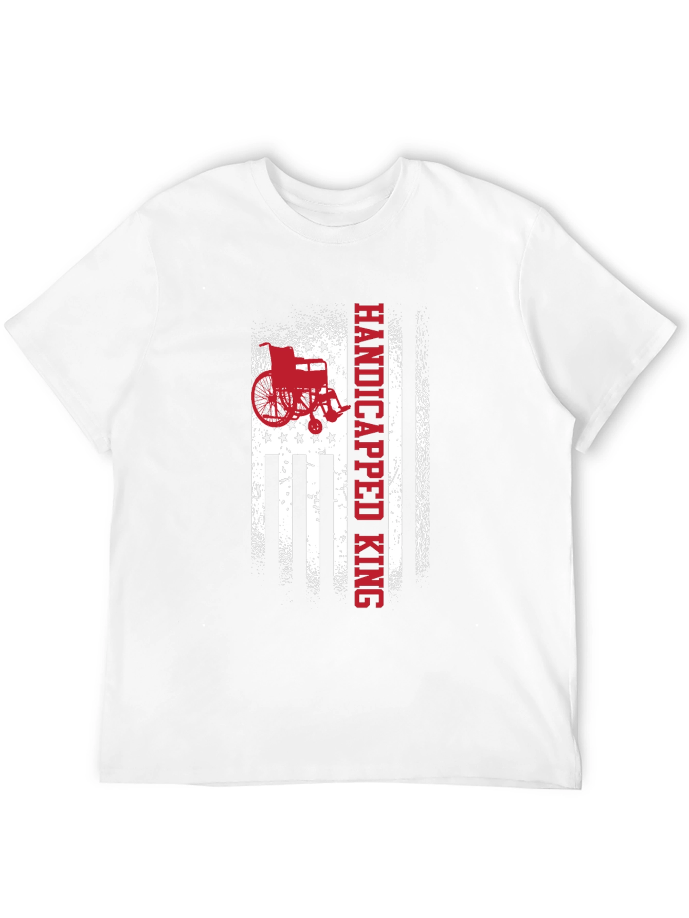 Handicapped King American Flag Graphic Tee