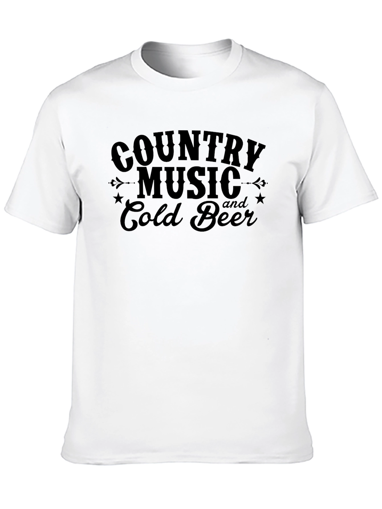 Country Music & Cold Beer Graphic Tee