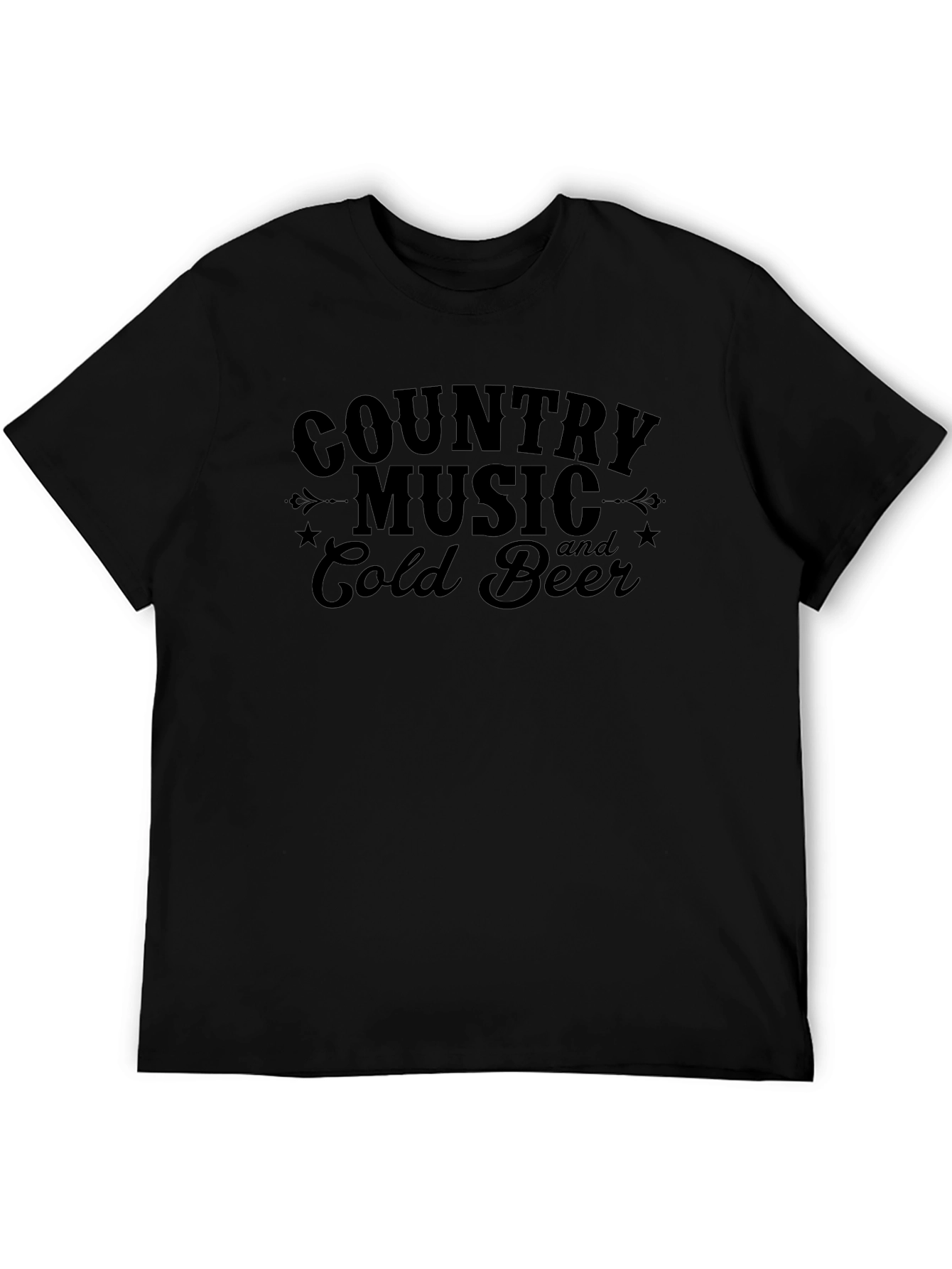 Country Music & Cold Beer Graphic Tee