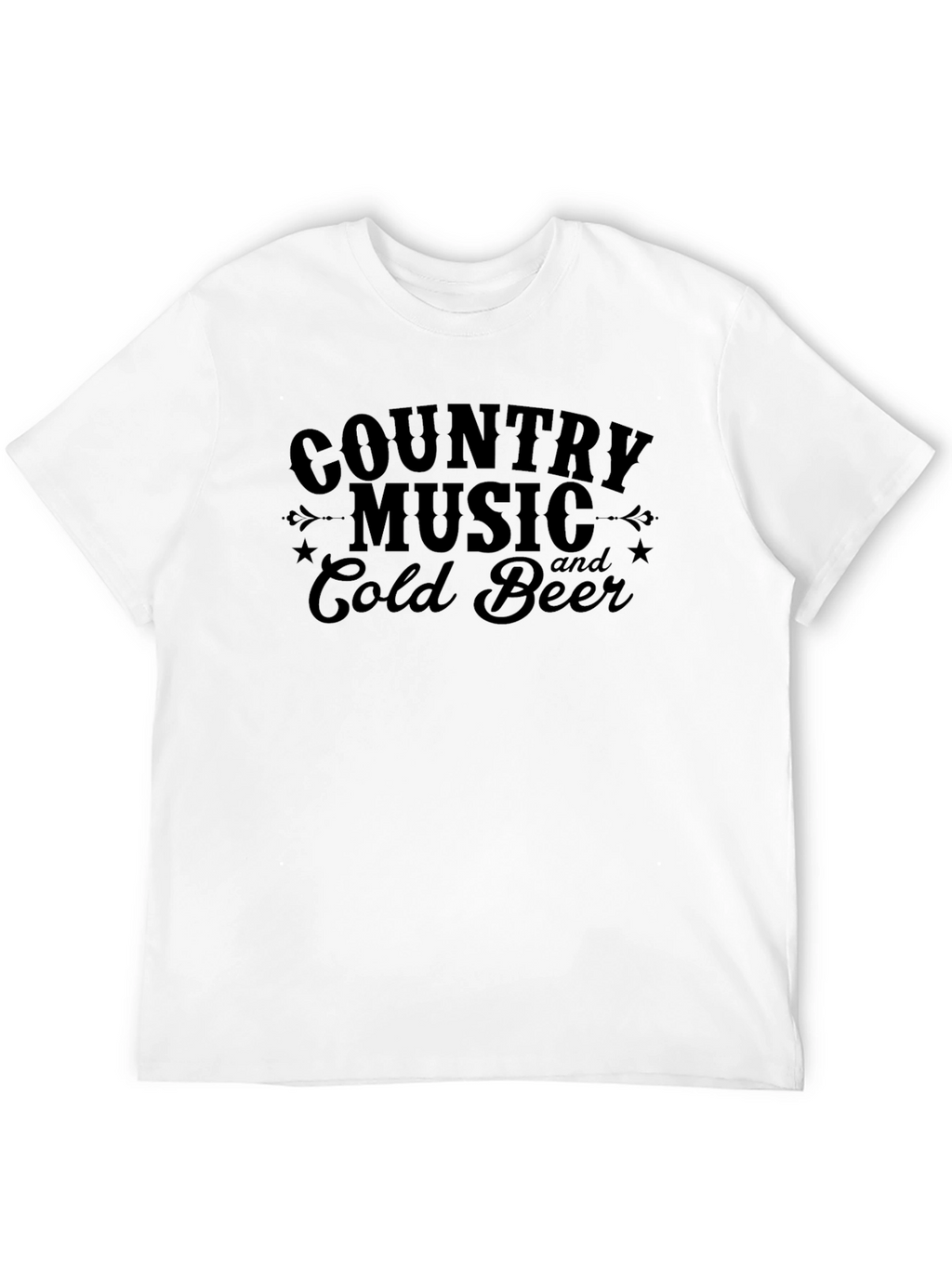 Country Music & Cold Beer Graphic Tee