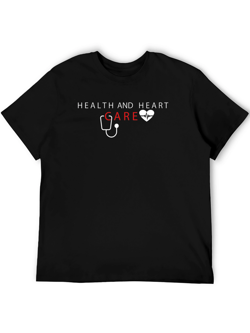 Health & Heart Care T-Shirt - Stylish Medical Tee