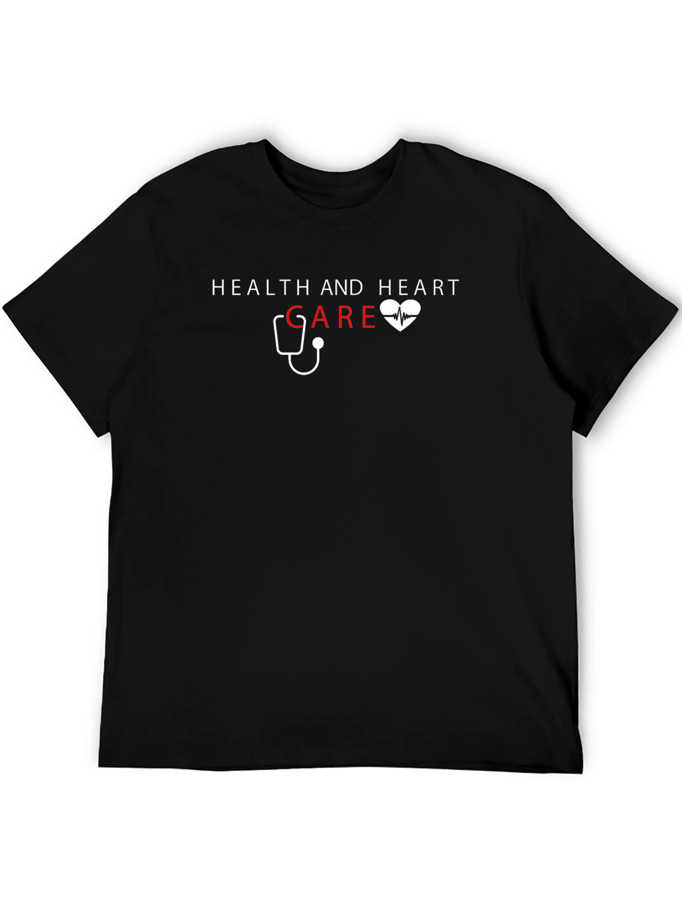 Health & Heart Care T-Shirt - Stylish Medical Tee