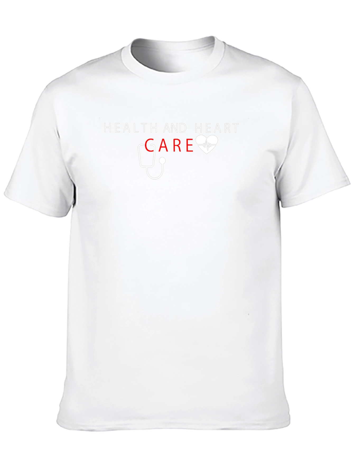 Health & Heart Care T-Shirt - Stylish Medical Tee