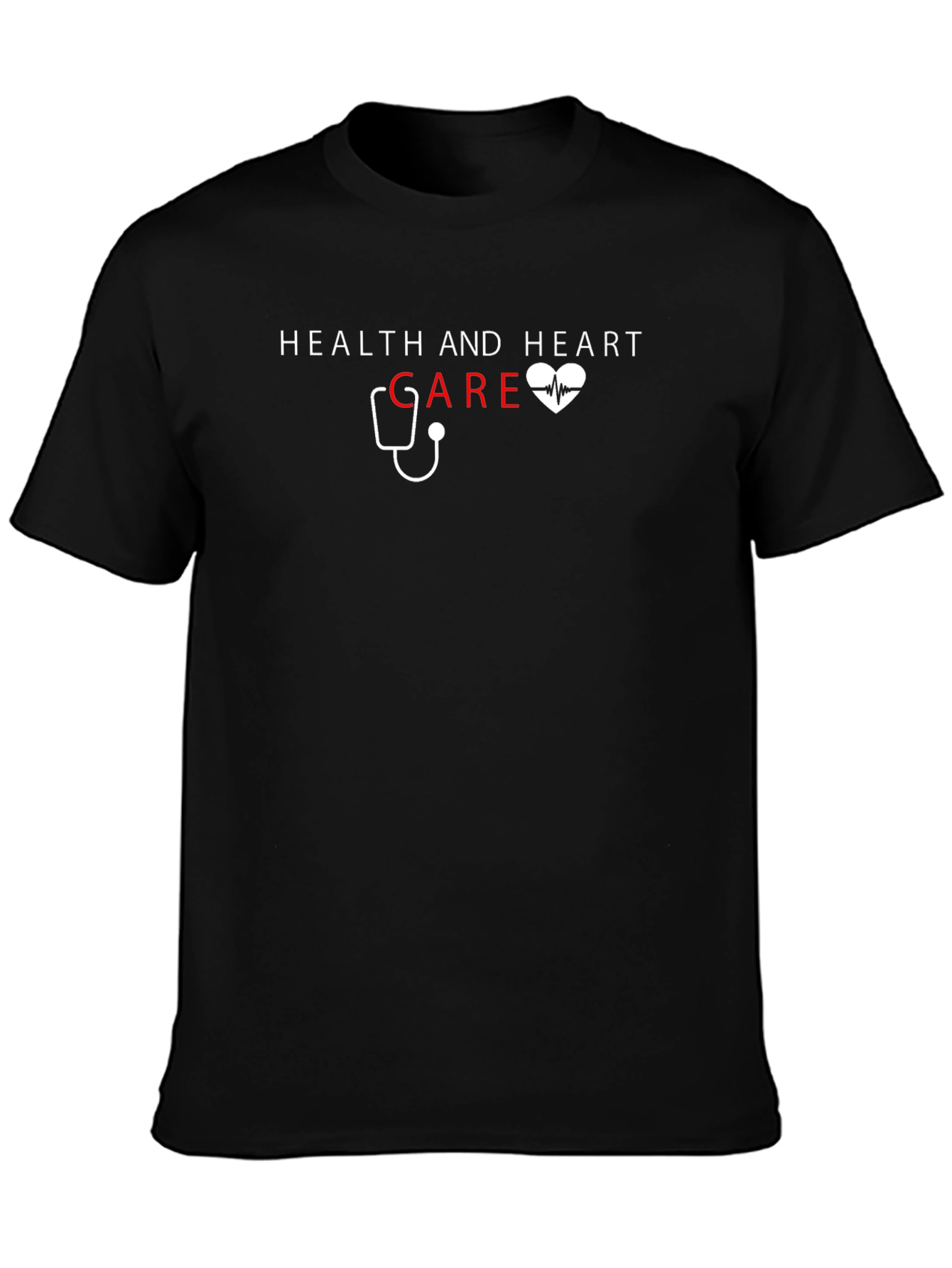 Health & Heart Care T-Shirt - Stylish Medical Tee