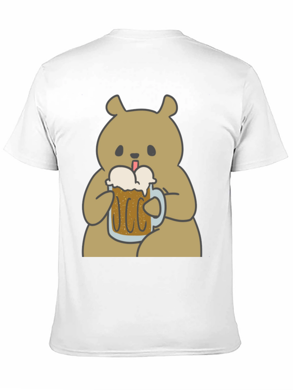 Beer Bear Graphic T-Shirt - Mens Black Tee