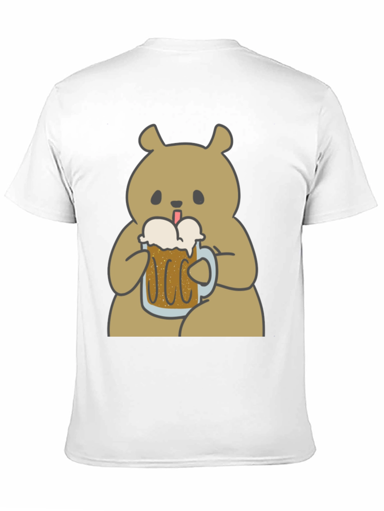 Beer Bear Graphic T-Shirt - Mens Black Tee