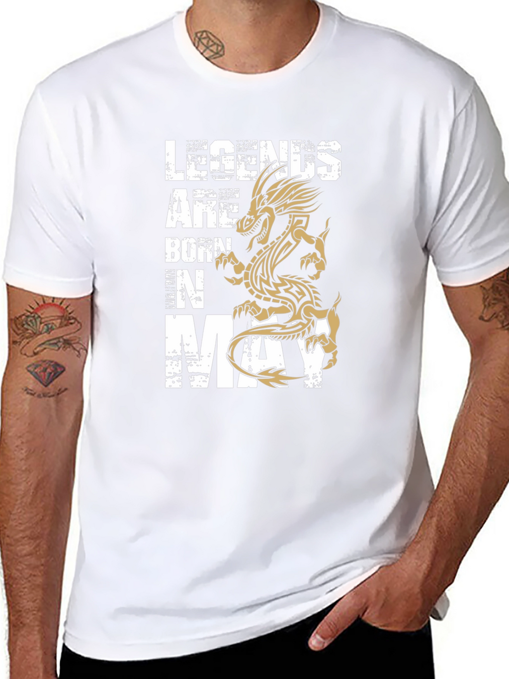 Legends Are Born In May Black T-Shirt