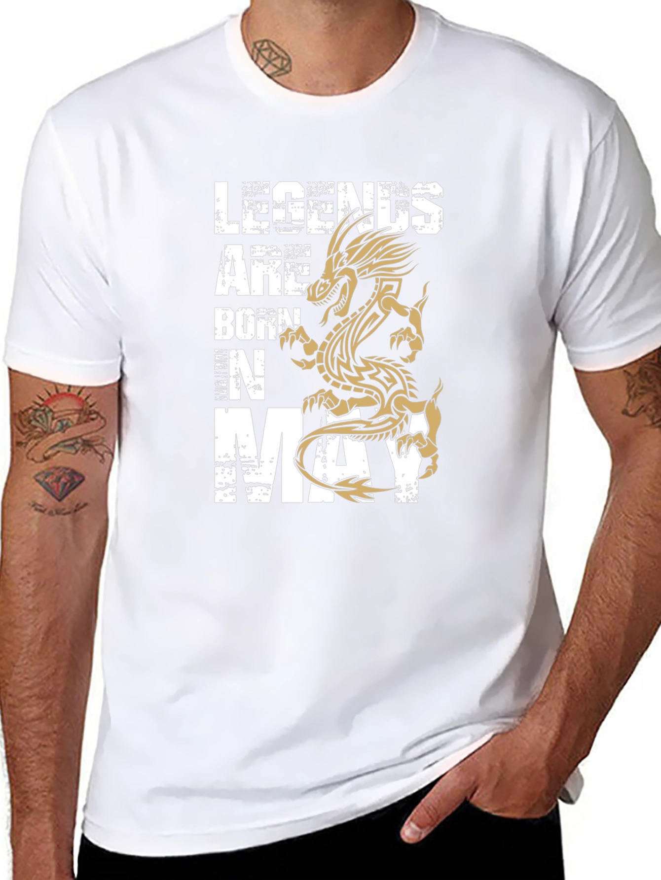 Legends Are Born In May Black T-Shirt