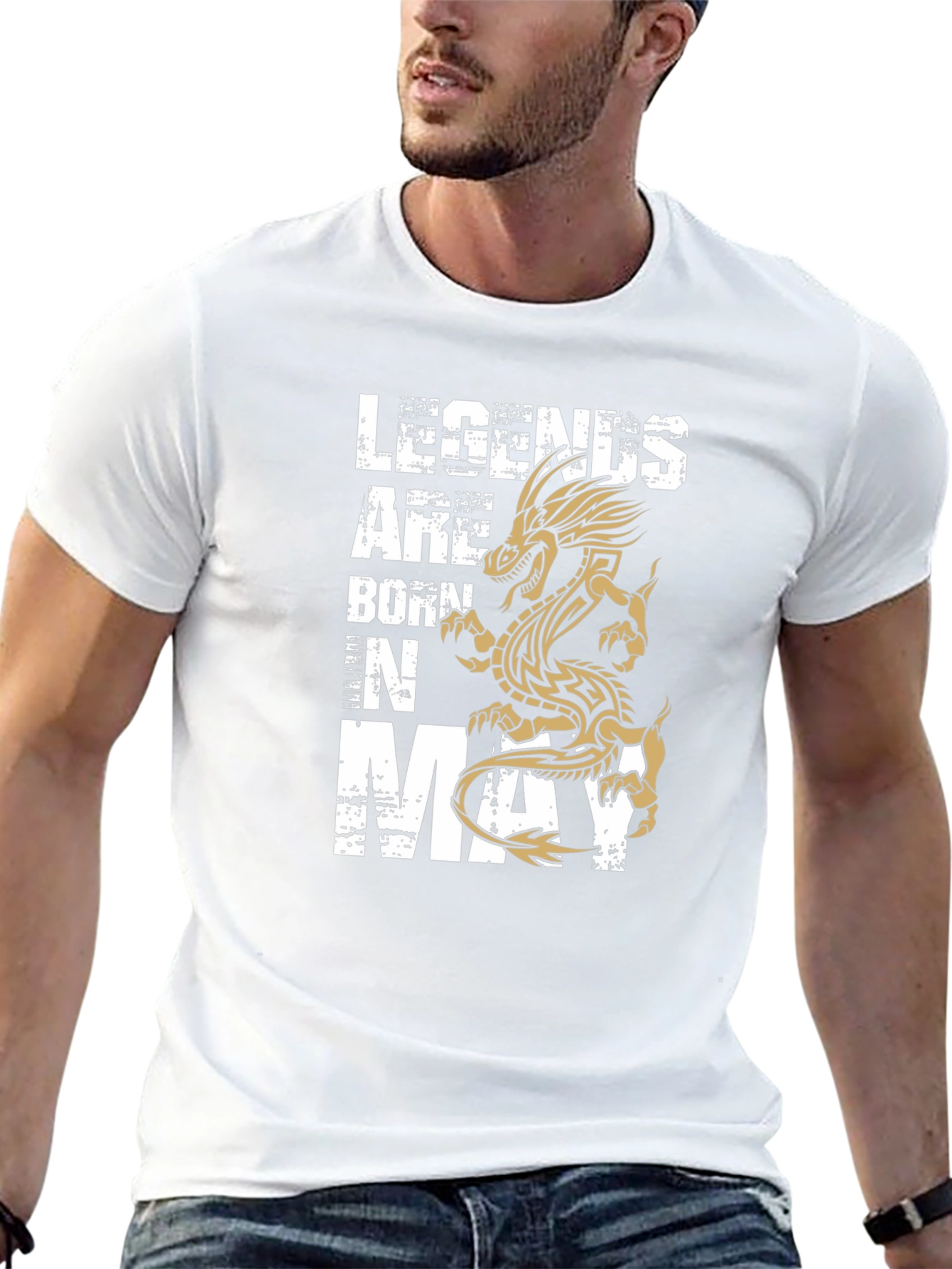 Legends Are Born In May Black T-Shirt