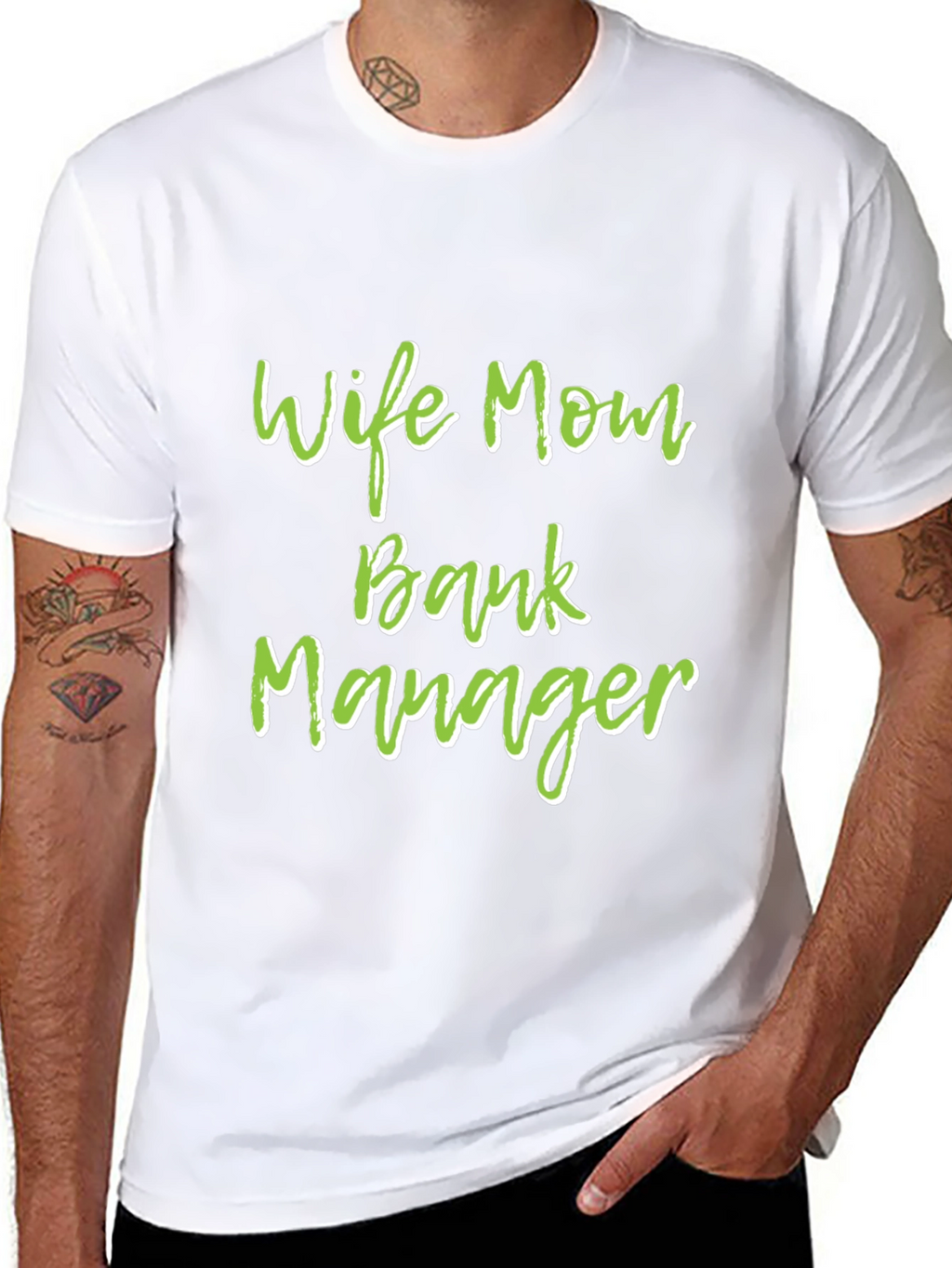 Wife Mom Bank Manager Graphic Tee - Black