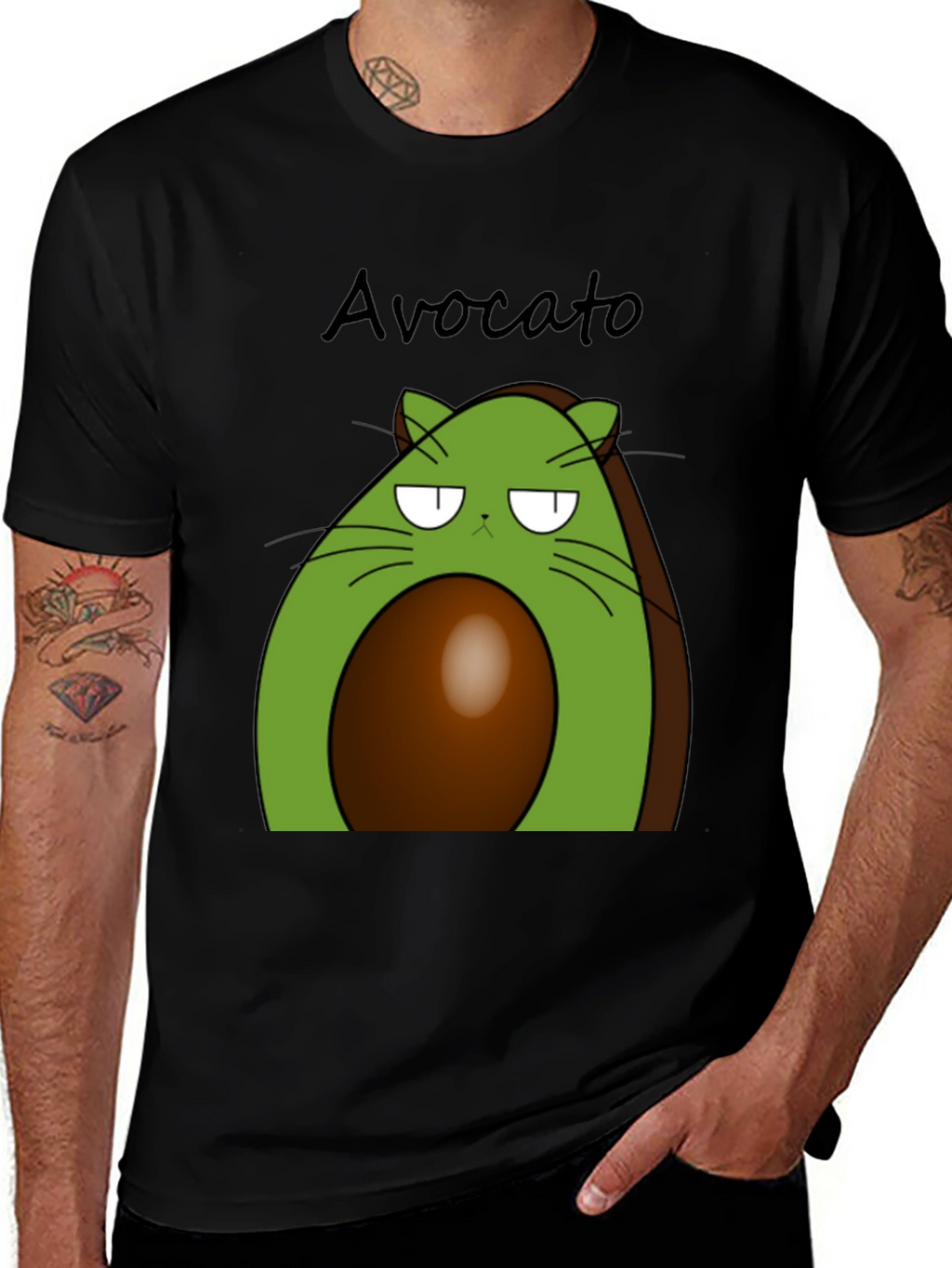 Avocato T-Shirt - Funny Cat Avocado Tee