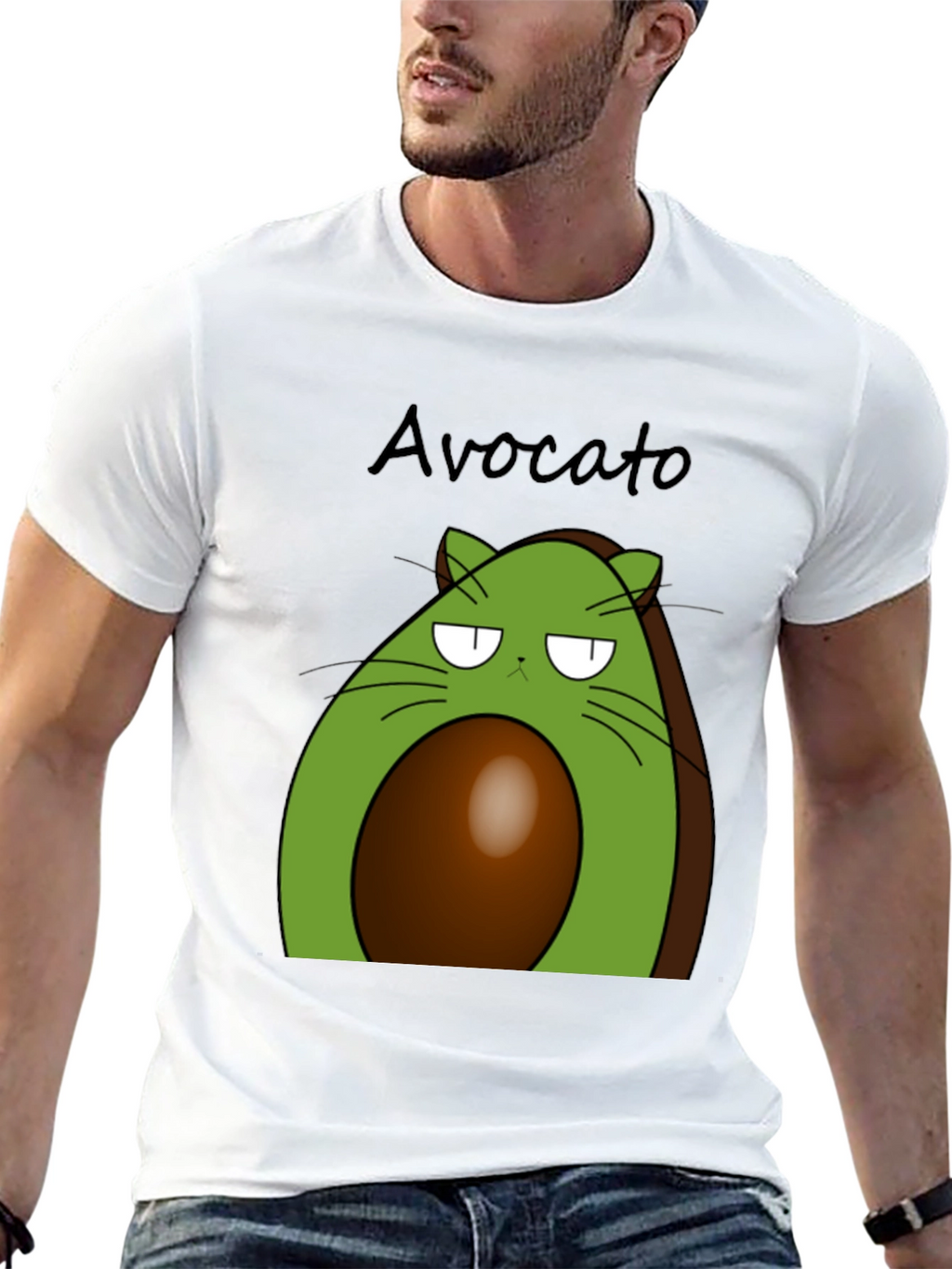 Avocato T-Shirt - Funny Cat Avocado Tee