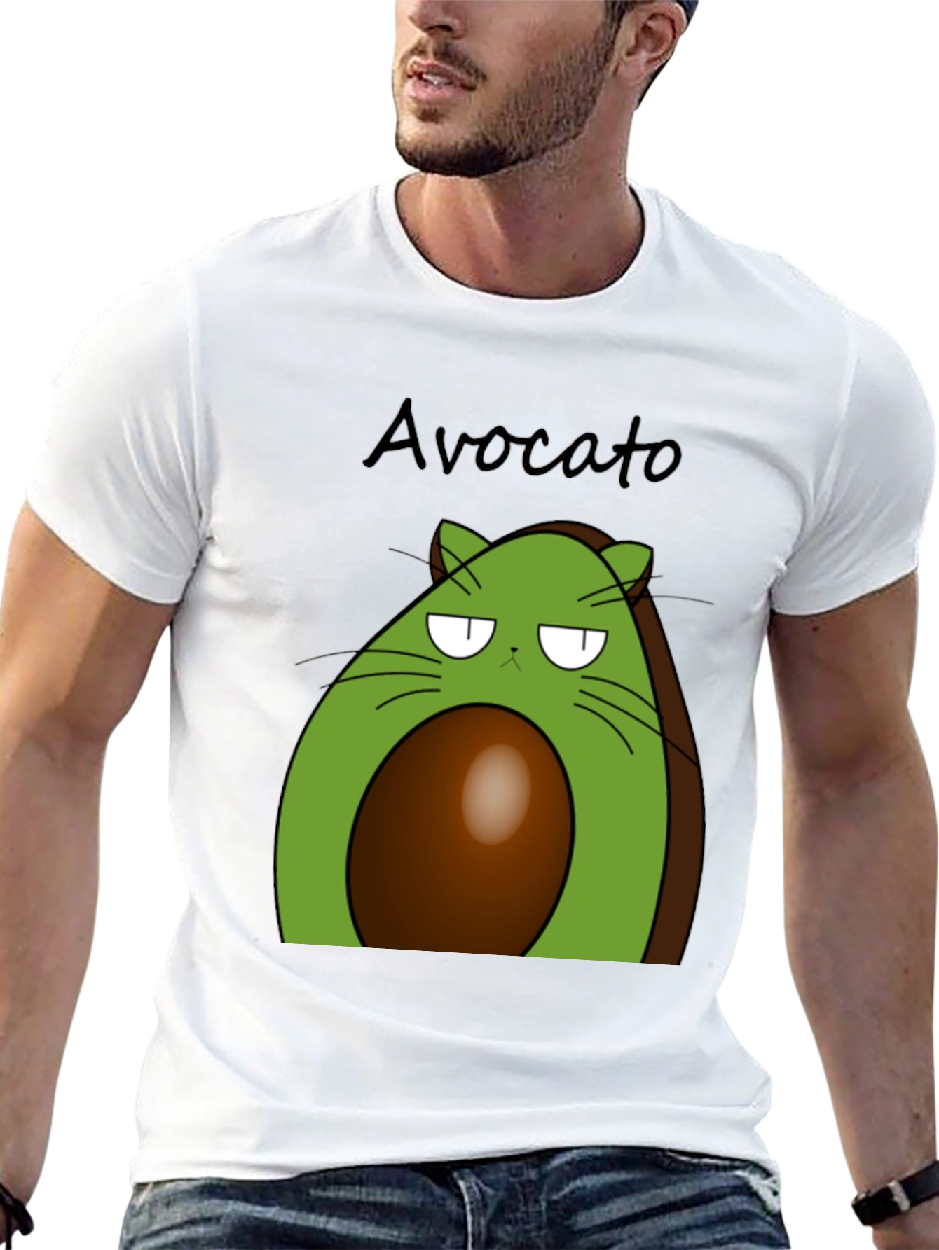 Avocato T-Shirt - Funny Cat Avocado Tee