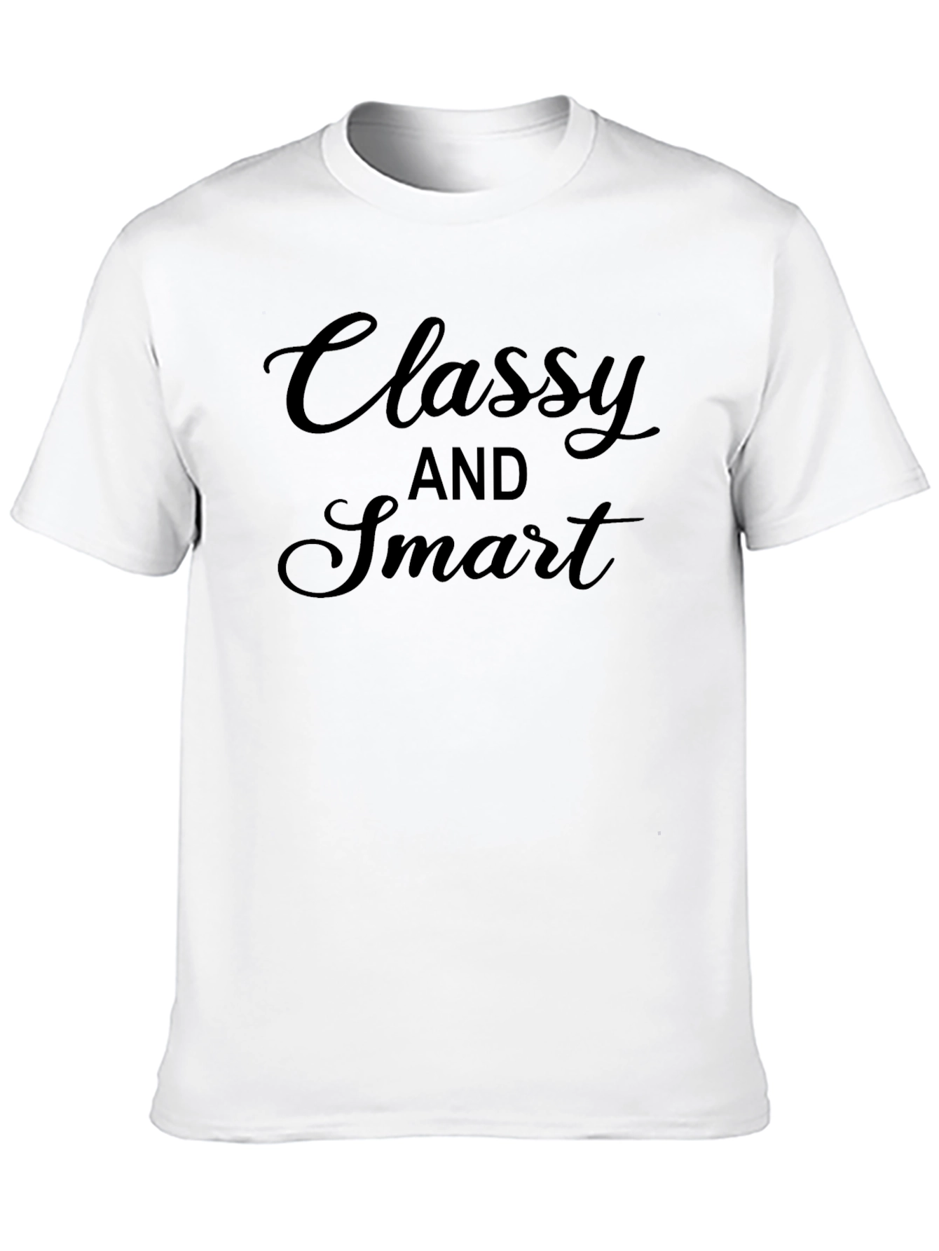 Classy and Smart Graphic Tee - Soft Cotton Blend