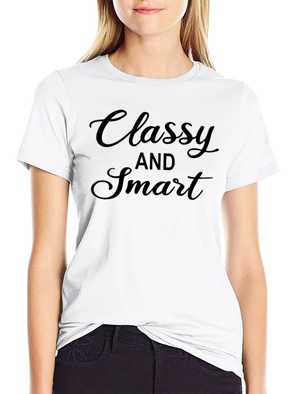 Classy and Smart Graphic Tee - Soft Cotton Blend