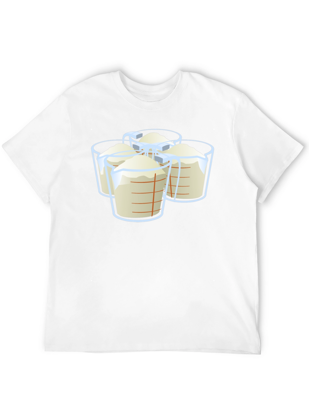 Measuring Cups Graphic T-Shirt - Black Casual Wear