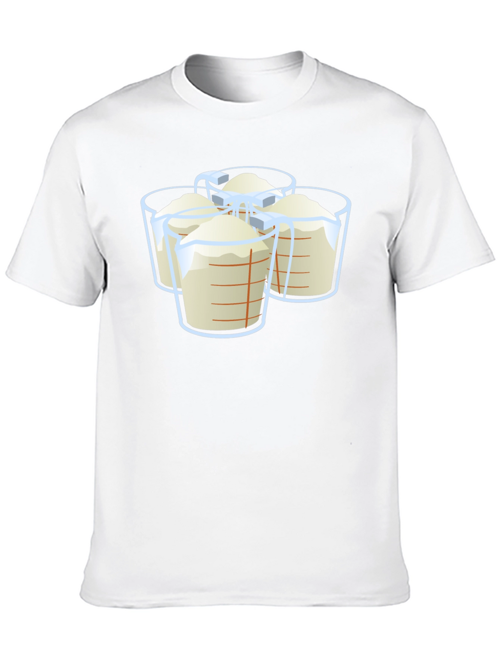Measuring Cups Graphic T-Shirt - Black Casual Wear