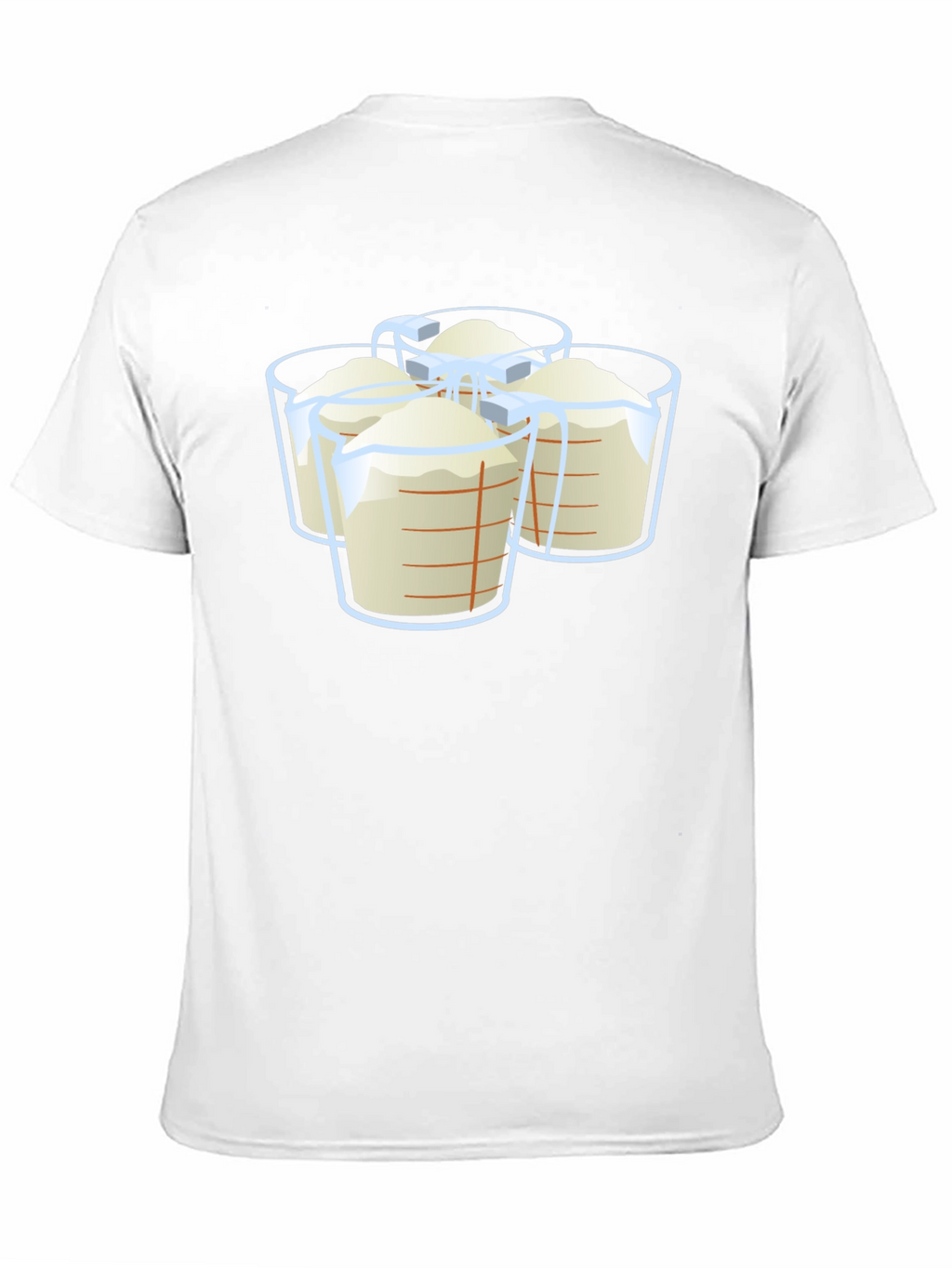 Measuring Cups Graphic T-Shirt - Black Casual Wear