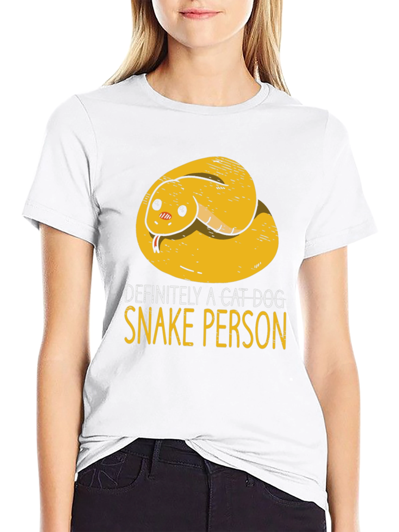 Definitely A Cat Dog Snake Person T-Shirt