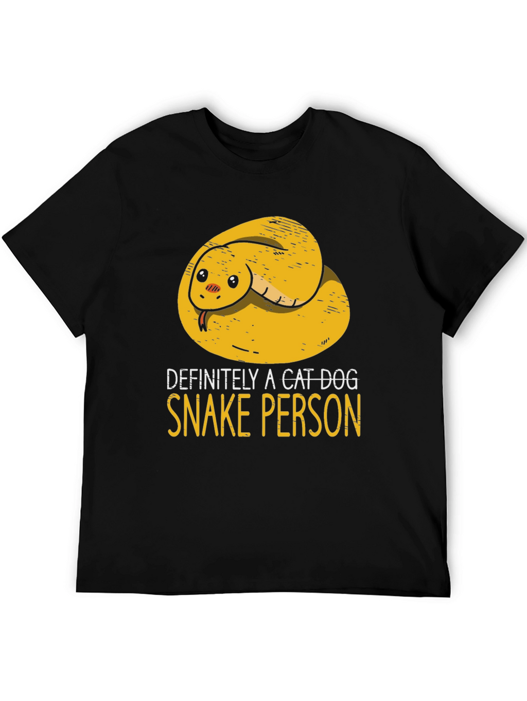 Definitely A Cat Dog Snake Person T-Shirt