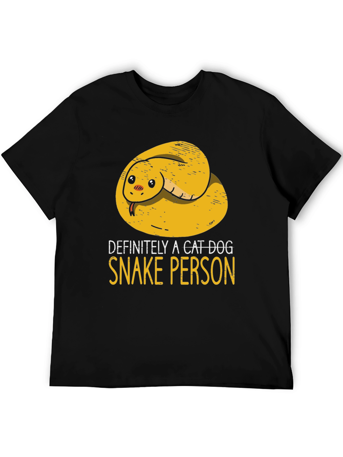 Definitely A Cat Dog Snake Person T-Shirt