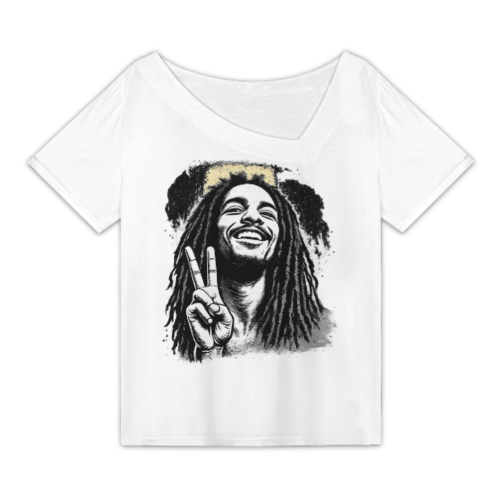 Peace & Positive Vibes Reggae Inspired Graphic T-Shirt(z795)