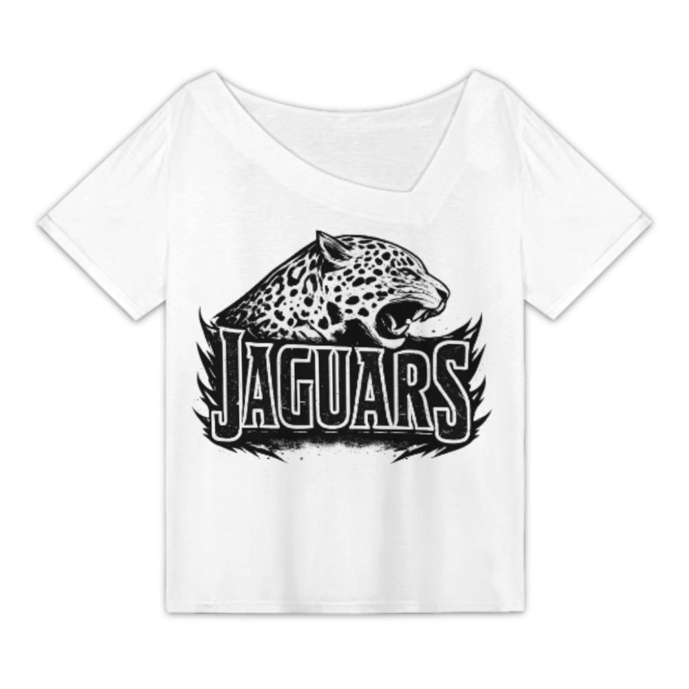 Jaguars Roaring Vintage Graphic Tee – Fierce Wild Cat Sports Style T-Shirt(z793)