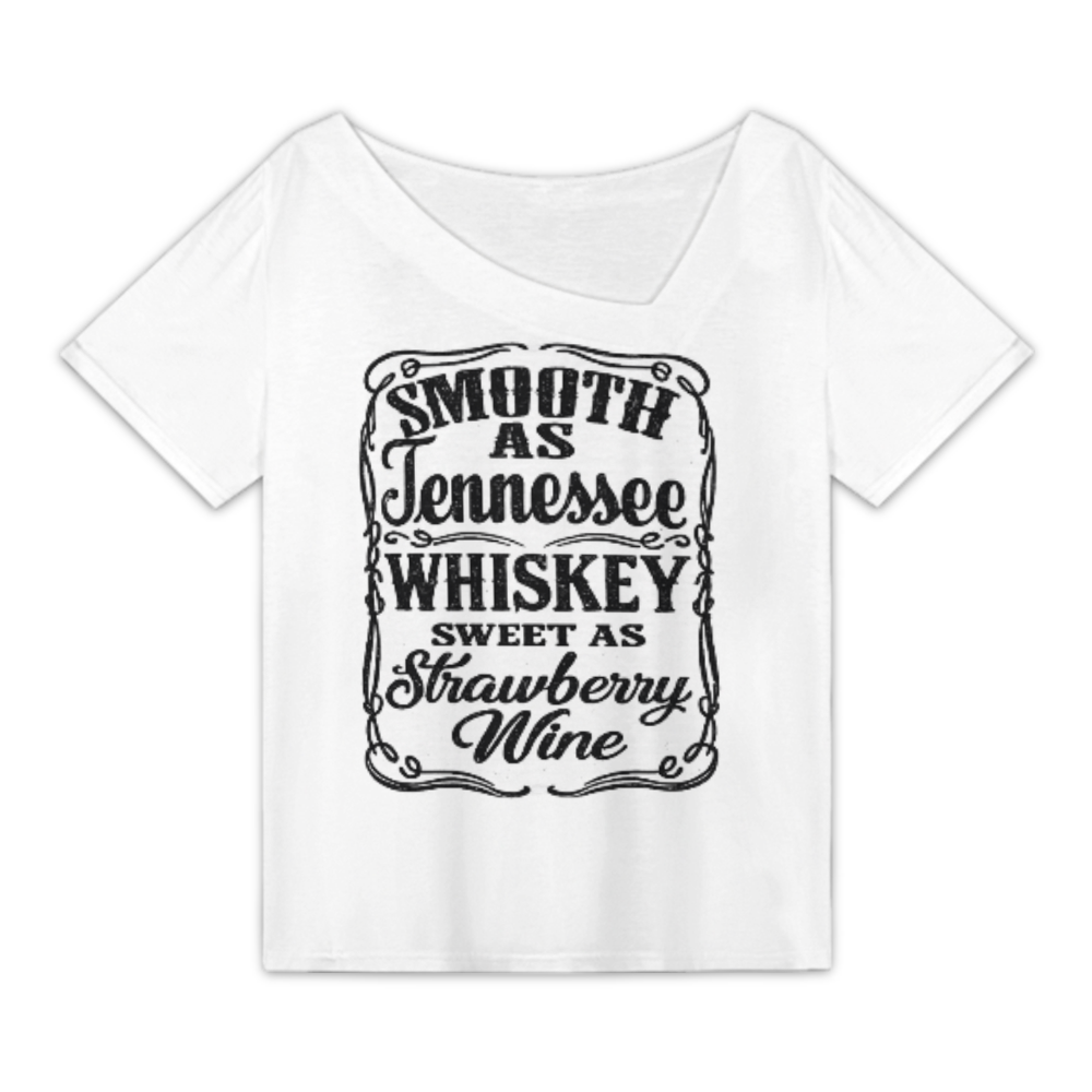 Smooth As Tennessee Whiskey Sweet As Strawberry Wine Vintage Country Shirt(z799)