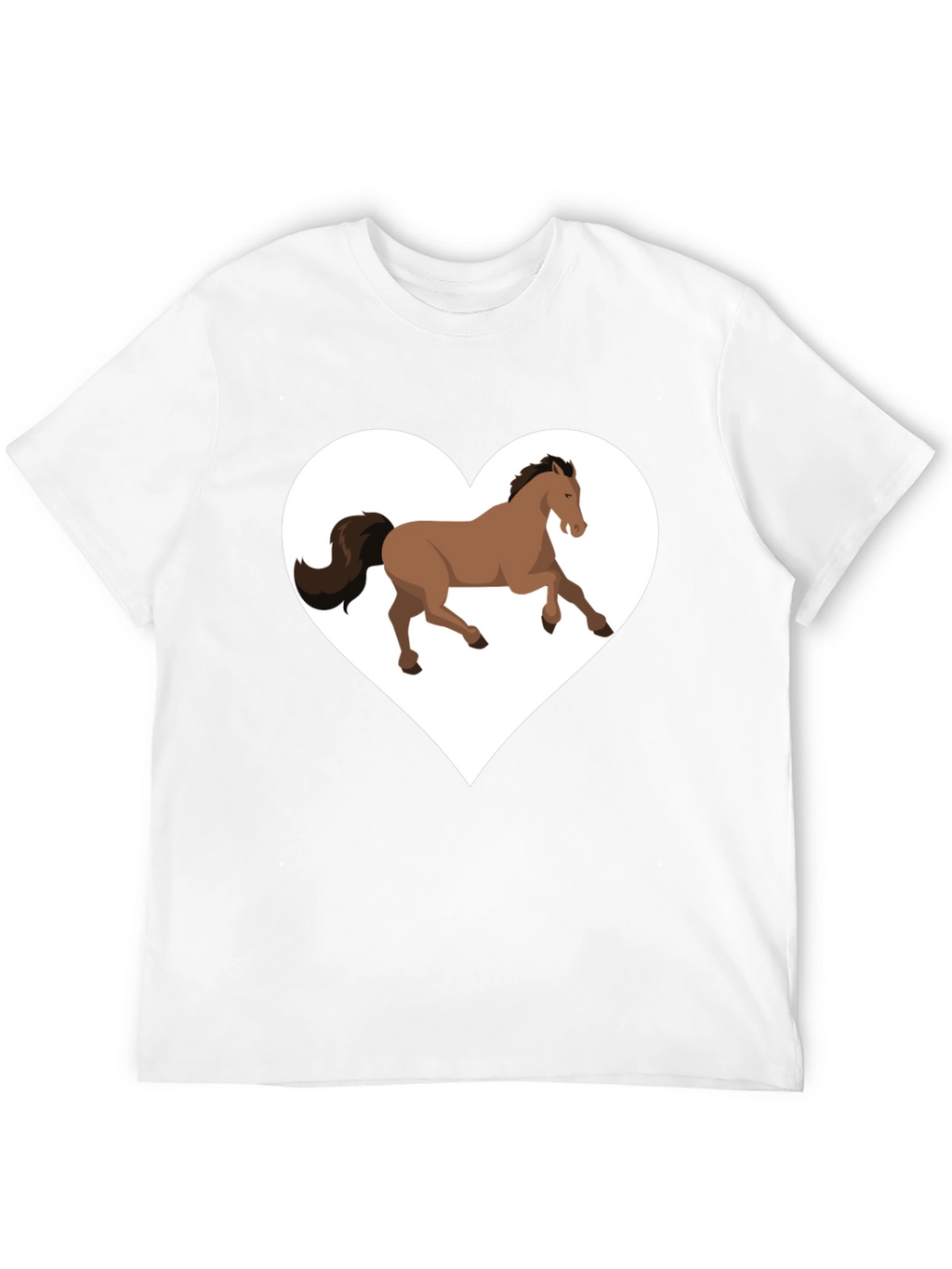 Horse Love T-Shirt - Black Cotton Graphic Tee