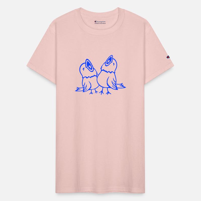 2 budgies songbird sparrow chirping team friends