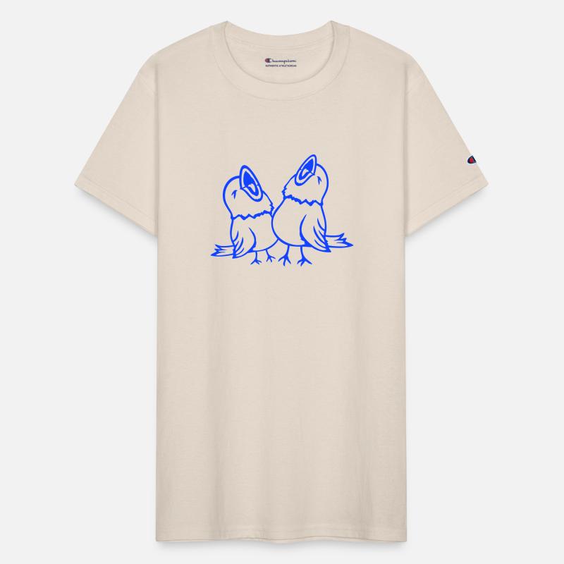 2 budgies songbird sparrow chirping team friends